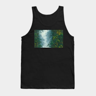 Seamless Jungle Plants Texture Patterns XI Tank Top